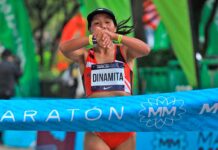 Candela viva en la prueba de los 21 kilómetros del Maratón Medellín