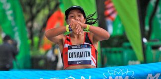 Candela viva en la prueba de los 21 kilómetros del Maratón Medellín
