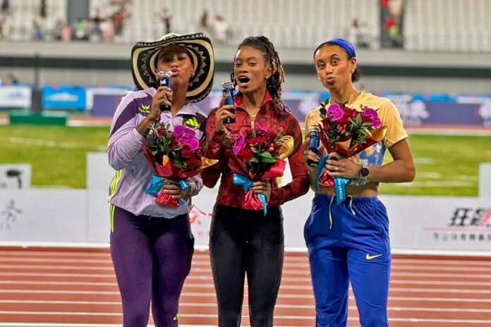 Natalia-Linares-podio-Liga-Diamante-Shangai2026