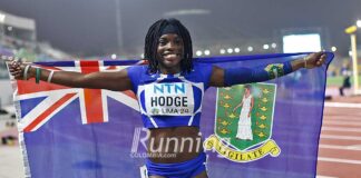 La universitaria Adaejah Hodge entra en la historia de las más rápidas de los 100 m.