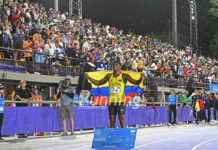 Ronal Longa, el rayo del Panamericano, récord suramericano y tercero del mundo